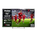 Haier 75" QLED S90GUF Smart TV with Fire TV, Freely, AI Picture Quality, Sound by KEF, Dolby Atmos, MEMC, Gaming Accelerator, Bluetooth, HDMI 2.1