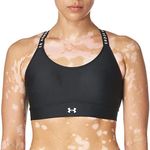 Under Armour Infinity Mid Covered Bra Black/Black/White MD (US 8-10)