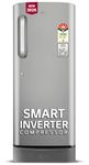 LG 224 L, 5 Star, Smart Inverter, Direct Cool Single Door Refrigerator (GLD2356ZAPZ, Shiny Steel, Base stand with Drawer)