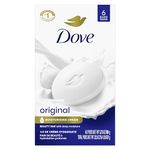 Dove Original Beauty Bar more moisturizing than bar soap Deep Moisture for clean and soft skin 106 g 6 count