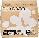 ECO BOOM Training Pants for Toddler Potty, Hypoallergenic for Sensitive Skin, Size 4 Suitable for 20 to 31lb (L - 24 Count)