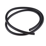 FLAWISH ID 5mm OD 8mm 100cm Rubber Fuel Tube Motorcycle Petrol Diesel Delivery Hose