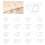 Clear Table Cloth Clips, 30 Pack Transparent Plastic Tablecloth Clips Picnic Table Clips Acrylic Table Mat Anti-Slip Clip for Indoor Outdoor Home Camping Picnic Party Supplies, Tablecloth Accessories