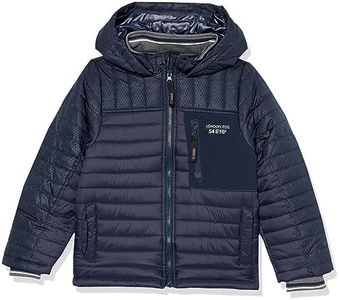 London Fog Baby Boys Active Puffer Jacket Winter Coat, Navy Camo, 4