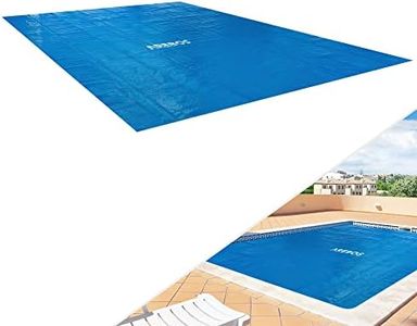 Arebos Pool Solarabdeckplane eckig 5,49 x 2,74 m Blau | Solarplane Stärke 120 µm | Solarfolie zuschneidbar | Poolheizung für Wassererwärmung Wärmeplane