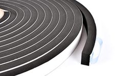 Sponge Neoprene Stripping W/Adhesive 3/4in Wide X 1/2in Thick X 25ft Long