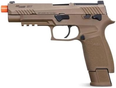 Sig Sauer Proforce 6mm BB Caliber Metal Slide Construction with Full Blow-Back Action 21rd M17 Airsoft Pistol, Coyote Tan, Green Gas Power Source