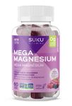 SUKU Vitamins Sugar-Free and Sugar Alcohol Free Natural Calm Magnesium Gummies for Adults | 177mg Magnesium Bisglycinate Gummy | Chewable Magnesium for Sleep & Anxiety | Vegan & Non-GMO | 60 Count