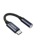 Anker USB C to 3.5mm Audio Adapter, Male to Female Nylon Cable for Samsung S20/S20+/S20 Ultra, Pixel 4/ + 4XL, and More Type C Devices