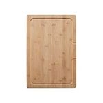 STYLISH 18 x 12 Inches Over The Sink Bamboo Wood Cutting Board Thick Strong Bamboo Wood Cutting Board with Juice Groove by Stylish A-904