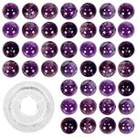 Eathtek 8mm 100PCS Natural Amethyst Stone Beads, Round Gemstone Loose Beads for Bracelet Necklace Jewelry Making with Crystal Stretch Cord