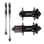 Hi.FANCY Premium 36 Hole Quick Release Disc Brake Hub with Through Axle 7-11 Speed, Front Rear hub, 1Set