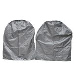 Motorhome Wheel Cover Tyre Protectors X2 (Camper Caravan 15"-16" Grey With Pegging Points)