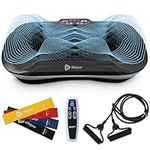 LifePro Vibration Plate Exercise Machine - Whole Body Workout Vibration Fitness Platform w/ Loop Bands - Home Training Equipment (Black)