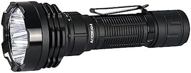 ACEBEAM Defender P18 Tactical Flashlight with Dual Tail Switch, 5000 High Lumens Flashlight Rechargeable, 688 Yards Long Throw Flashlight with Reverse Clip, Instant Strobe for Emergency, Security
