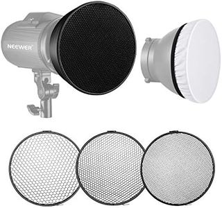 Neewer Standard Reflector 7 inches/18 Centimeters Soft Diffuser with 20/40/60 Degree Honeycomb Grid for Bowens Mount Studio Flash Strobe Light Monolight