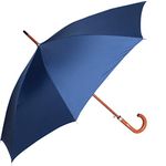 John's Umbrella 610mm Woodking Straight Fold (O Blue)