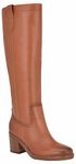 NINE WEST Women's Hecee Knee High Boot, Tan 120, 9.5 UK