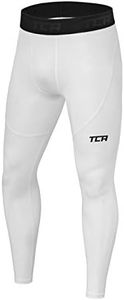 TCA Homme Pro Performance Leggings Thermique Baselayer Pantalon - Blanc, S