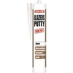 EVO-STIK Glaziers Putty, Gun-Grade Acrylic Glazing Putty, Colour: Natural, Size: 290ml