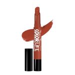 TEEN TEEN Color Life Nontransfer Crayon Lipstick | Matte Finish with Built-in Primer | Waterproof & Long Lasting Lip Color | Smudge-Proof, Fade-Resistant Formula | Brown Sugar, 2gm