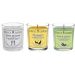Price's Candless Set of 3 Fresh Air Jar Candles Mixed Fragrance Odour Eliminating Candle Bundle Long Burning Glass Jar Candles Up to 135 Hours Burn Time