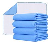 Avalon Care Incontinence Bed Pads (Pack of 4) Washable Pee Pads for Adults, Kids & Pets - Highly Absorbent Pads, 18x24 inches Bed Pads Washable Waterproof Pads for Bed, Reusable Bed Pads & Underpads