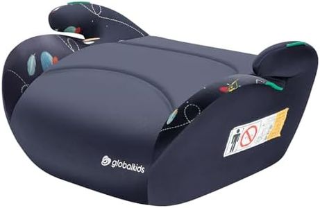 globakids I-Size Booster Car Seat - 125-150cm,Child Booster Seat,Comfortable, Compact & Lightweight,Portable Car Seats for Kids,ECE R129，(Navy)
