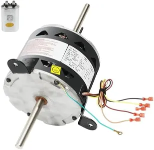 TEPU F48AE48A61 RV AC Fan Motor, Replaces Genteq Fan Motor 3314471.011, Compatible with 641815, 641816, 641835, 641915, 641916, 641935, 1/4 HP, 115V, 3.7A, 1650 RPM, 3 Speed ​​RV AC Motor