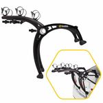 Saris Bike Racks Bones EX Car Trunk Bicycle Rack Carrier, Mounts 3 Bike Rack for Car, Black - Bike Mount Car - Trunk Bike Rack