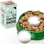 Evergreen Pet Supplies [2 Pack] Metal Ball Dog Pacer - Help Your Pup Stop Gulping with Slow Feed Dog Ball for Dog Bowl - Stainless Steel Slow Feed Ball to Slow Dog Eating - Large - 3.5" Diameter