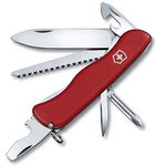 Victorinox Trailmaster Swiss Army Pocket Knife, Large, Multi Tool, 12 Functions, Large Locking Blade, Red