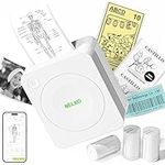 Nelko Sticker Printer, PM230 Mini Printer Bluetooth Portable Sticker Maker with 3 Rolls Paper, for DIY Creation, Study Notes, Pictures, Receipts, List, Multiple Templates for Phone & Tablet, White