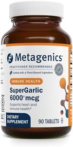 Metagenics SuperGarlic 6000 - Super Concentrated 6000 mcg Allicin - Supports Heart Health & Immune System* - Allicin Garlic Supplement - Non-GMO & Vegetarian - 90 Tablets