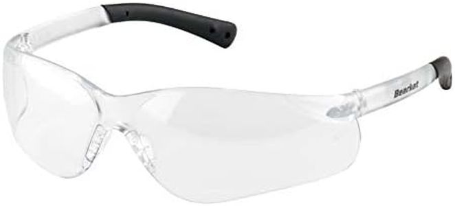 MCR Safety BK310AF BearKat 3 Polycarbonate Anti-Fog Lens Safety Glasses with Non-Slip Hybrid Black Temple Sleeve