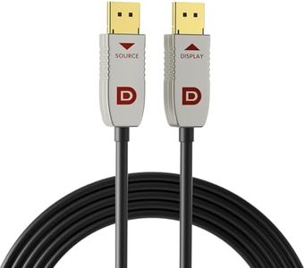 RUIPRO DisplayPort Cable 1.4, 8K Fiber Optic DP Cable 165ft, Supports 32.4Gbps, 8K@60Hz, 4K@120Hz, HDR DSC 1.2a, Compatible FreeSync/G-Sync 4090 3090Ti 7900XTX Graphics Card