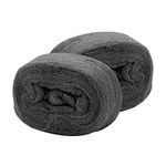 AIEX 2 Pack Steel Wool Fill Fabric Metal Fibre Coarse Wire Wool Gap Blocker Steel Wool Steel Wool Pads Steel Wool Rolls