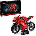 LEGO Technic Ducati Panigale V4 S Motorcycle Model - Building Sets for Adults, Men & Women Aged 18+ - Gifts for Motorbike Fans - 42202