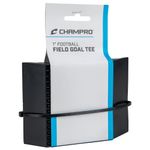 Champro 1" Heavy-Duty Rubber Football Field Goal Tee in Retail Packaging, Black