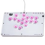 Arcade Stick T16, All-Button Arcade Controller for Switch/PC/PS4/PS3 /Steam Deck, Slim Arcade Fight Stick Game Keyboard with Turbo & Custom RGB, Supports Hot-Swap & SOCD