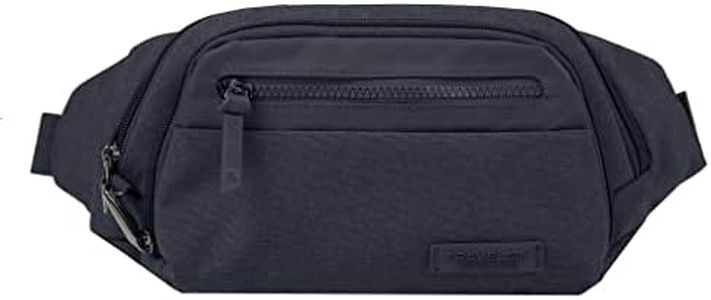 Travelon unisex adult Travelon Anti-theft Metro Waistpack waist packs, Navy Heather, 10.5 x 7 2.5 US