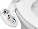 LUXE Bidet NEO 320 - Warm Water, Dual Nozzle, Self-Cleaning, Non-Electric Bidet Attachment for Toilet Seat, Adjustable Water Pressure, Rear & Feminine Wash (White)
