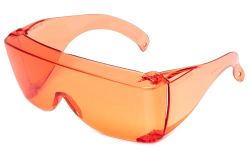 Calabria 3000 Large Fit Over Safety Glasses Fitover Prescription Eyewear Orange Men Women Wrap Around Anti Fog Scratch Glare