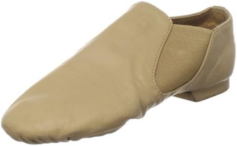 SANSHA Moderno Leather Slip-On Jazz Shoe, Tan, 6