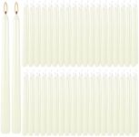 100 Pack Lvory Taper Candles 10 Inc