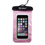 BOBO Universal Waterproof Pouch (Big Size) Cellphone Dry Bag Case for Smartphone – Pink (Pack of 1)