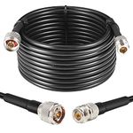 XRDS -RF 25ft N Male to N Female Cable, 50 ohm KMR240 Low Loss N Connector Coax Extension Cable Jumper for WiFi/Ham Radio Antenna, Signal Booster, Router, Amplifier