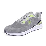 Bacca Bucci® Project Plus Running/Walking/Training Shoe Specially Developed for Wide and Large Foots | Only Big UK-11 to 15- Grey, Size UK15