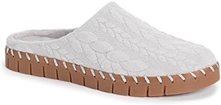 MUK LUKS Women's Flexi Long Island Shoe Clog, Heather Grey, 9