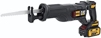 Cat DX52 18V Cordless Reciprocating Saw with 3000 SPM Variable Speed, Lightweight Brushless Saw, Cordless with Tool-Free Blade Change Battery & Charger Included